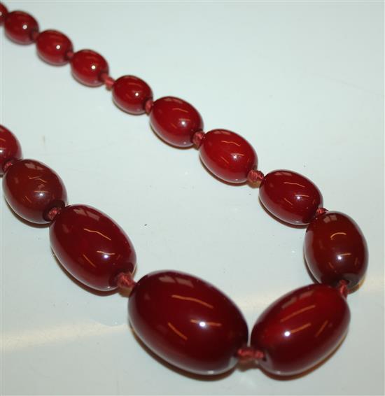 Cherry amber necklace